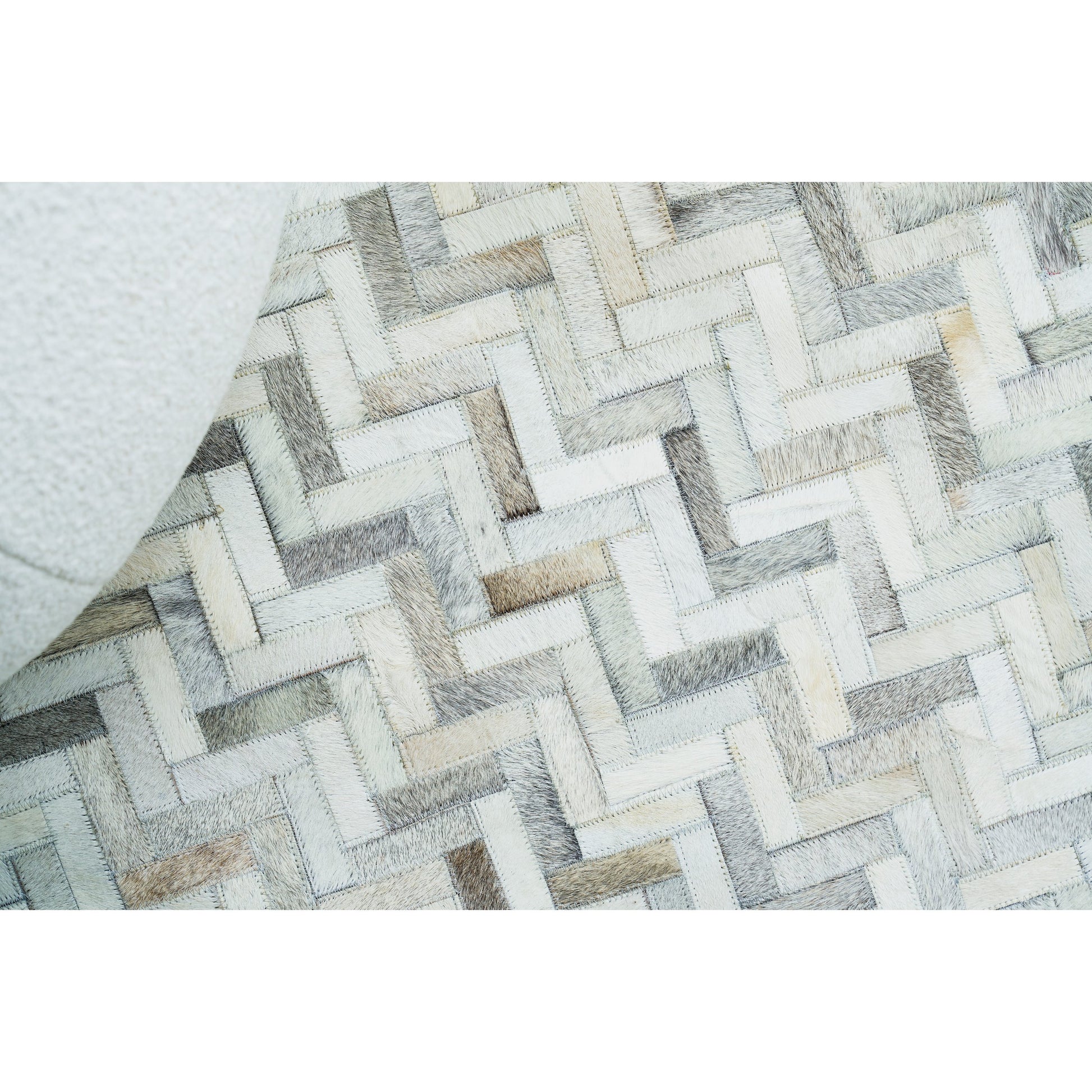 Mosaic Leather Rug by Exquisite Rugs. Made from leather hide in a unique style.
