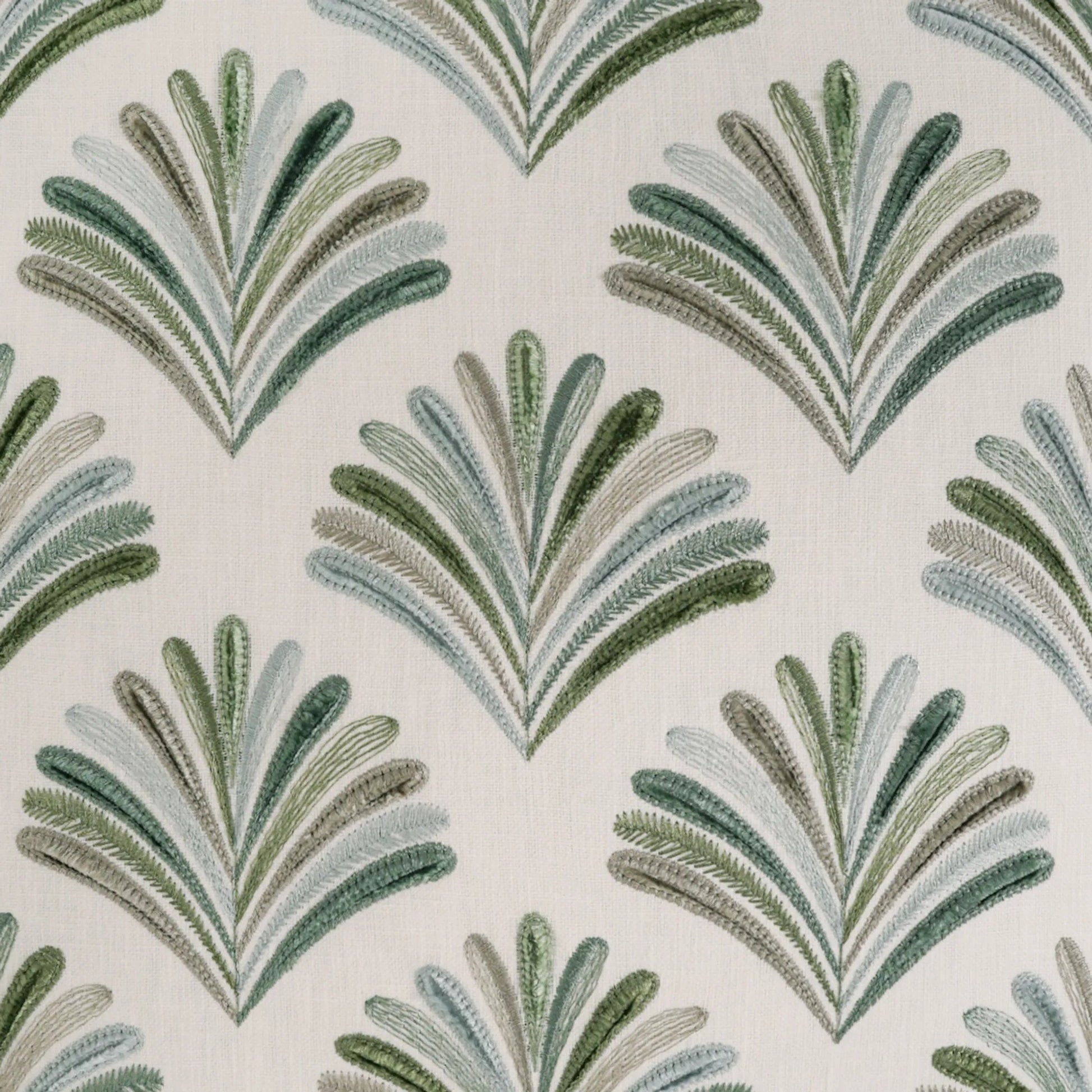 Aruba Pillow by DV Kap Home in beige, green. Made from 50% polyester, 50% cotton in a modern style.
