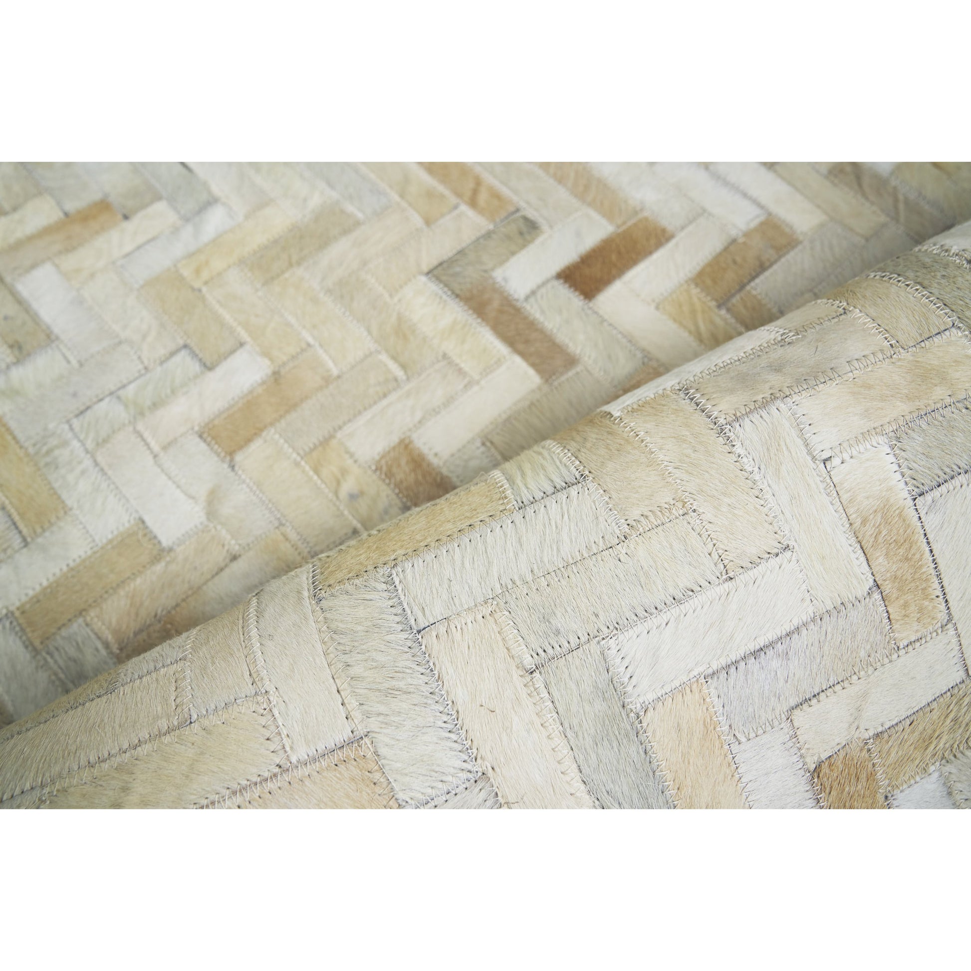 Mosaic Leather Rug by Exquisite Rugs. Made from leather hide in a unique style.