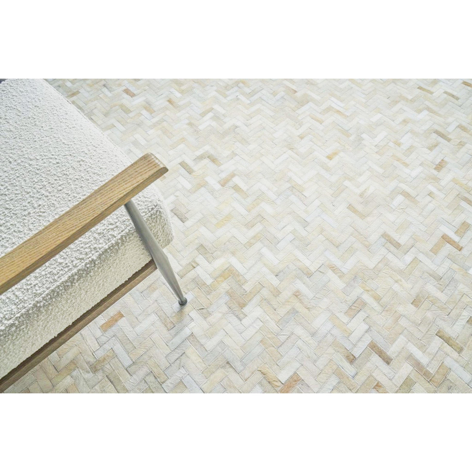 Mosaic Leather Rug by Exquisite Rugs. Made from leather hide in a unique style.