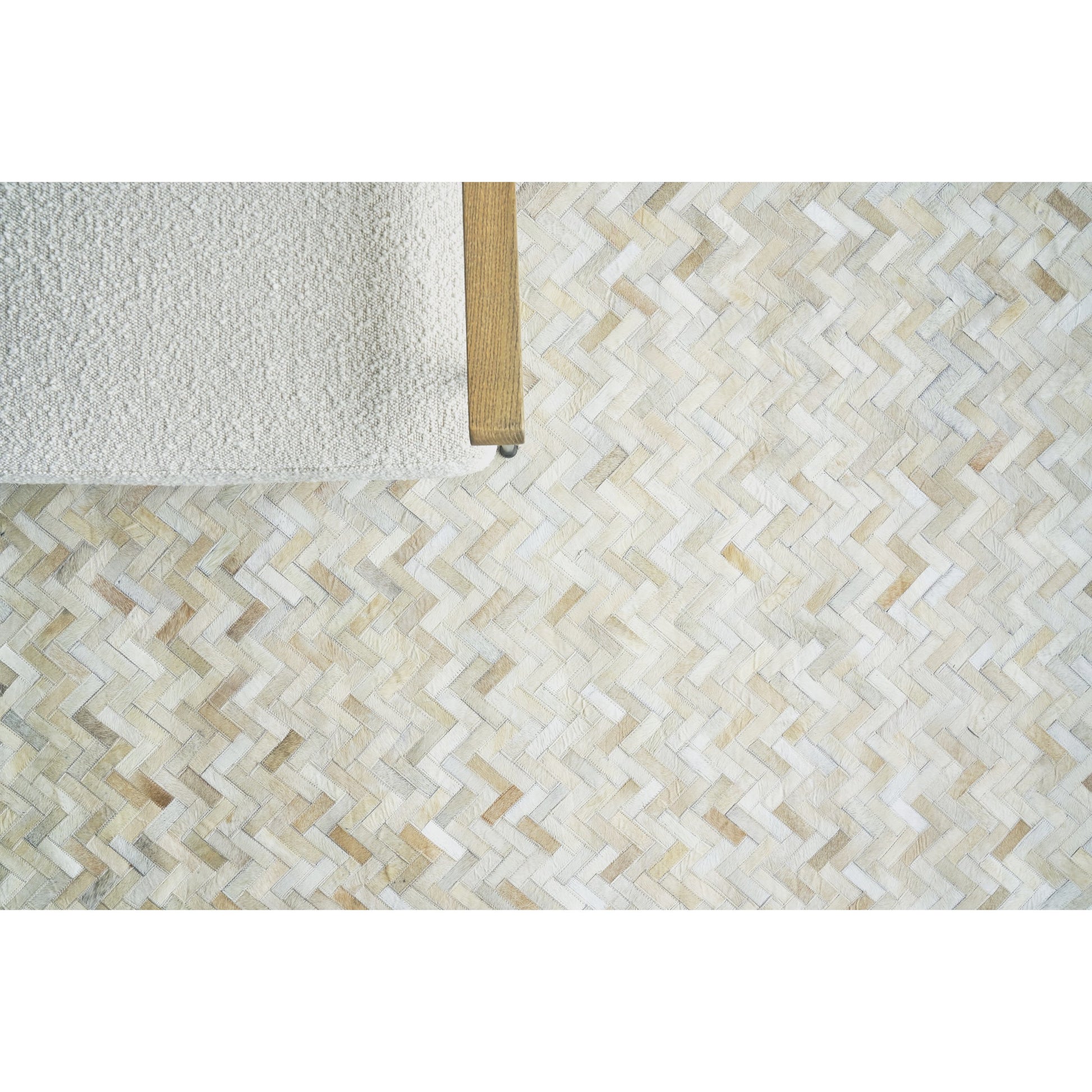 Mosaic Leather Rug by Exquisite Rugs. Made from leather hide in a unique style.