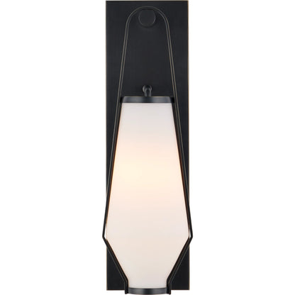 Brompton Bath Wall Sconce by Currey and Company. Made from metal, glass in a modern style.