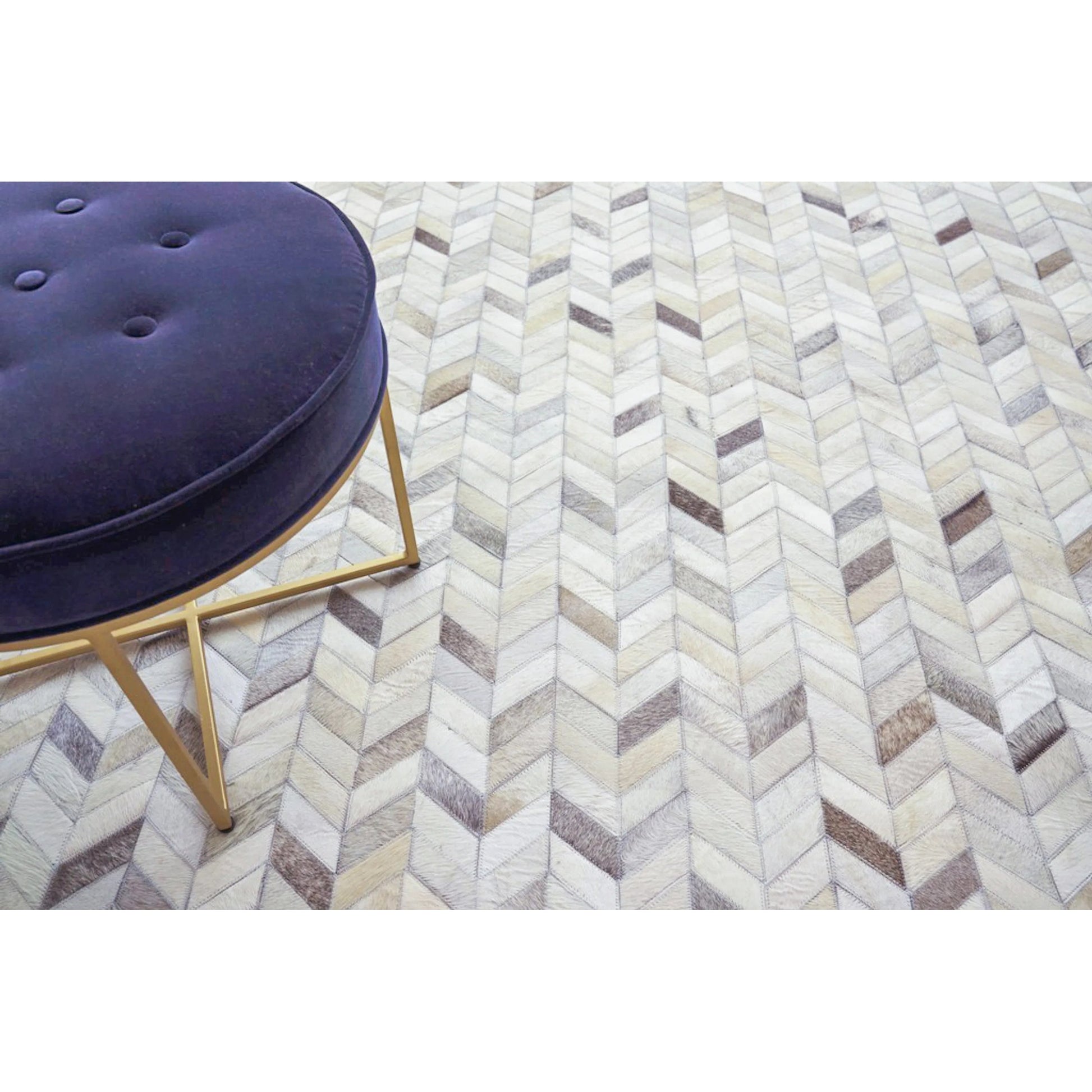 Mosaic Leather Rug by Exquisite Rugs. Made from leather hide in a unique style.