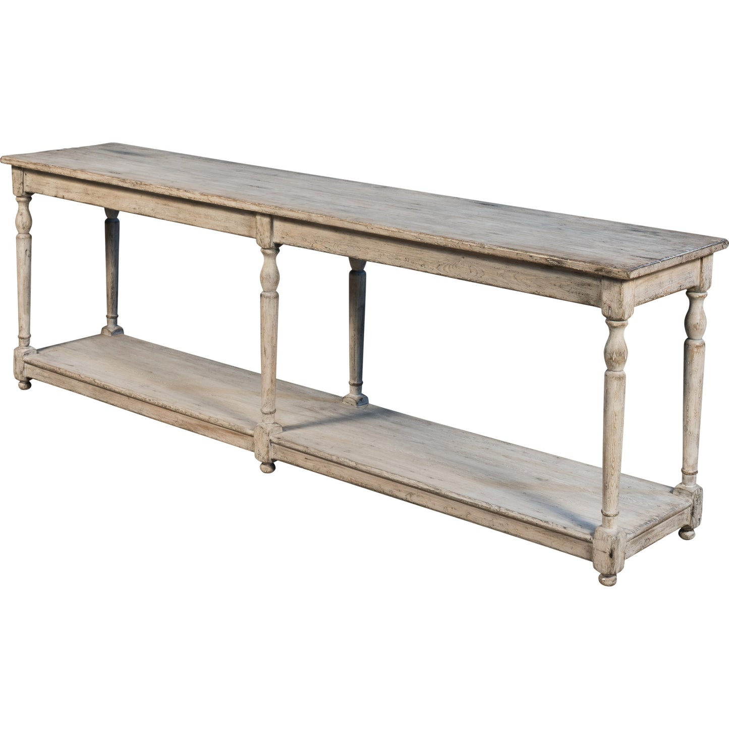 000 SR-857812 | Primary Silo | Jensen Console by Sarreid Ltd. in gray and stony grey finish. Made from pine in a cottage & farmhouse style.