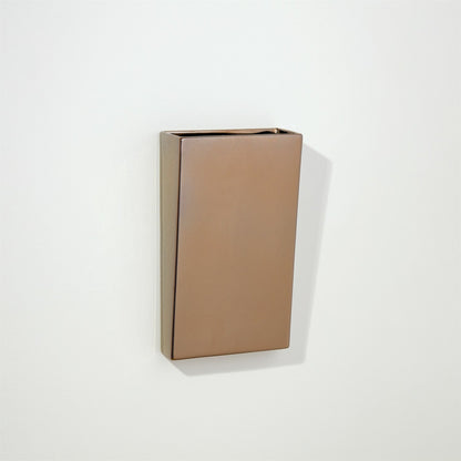 Pyramid Wall Vase by Global Views in white. Made from ceramic in a modern style.