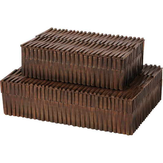 See Saw Box by Global Views. Made from buffalo horn in a eclectic & global style.