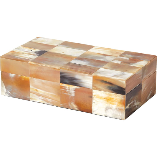Sierra Horn Box by Global Views in natural. Made from unique in a eclectic & global style.