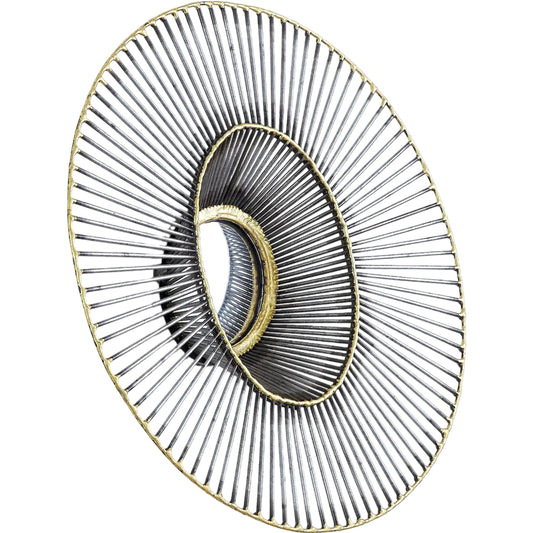 Tilt-A-Wire Mirror by Global Views in bronze, gold. Made from iron, mirror in a eclectic & global style.