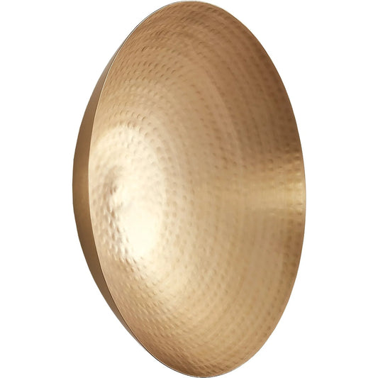 Indira Wall Bowl by Global Views. Made from brass in a modern style.