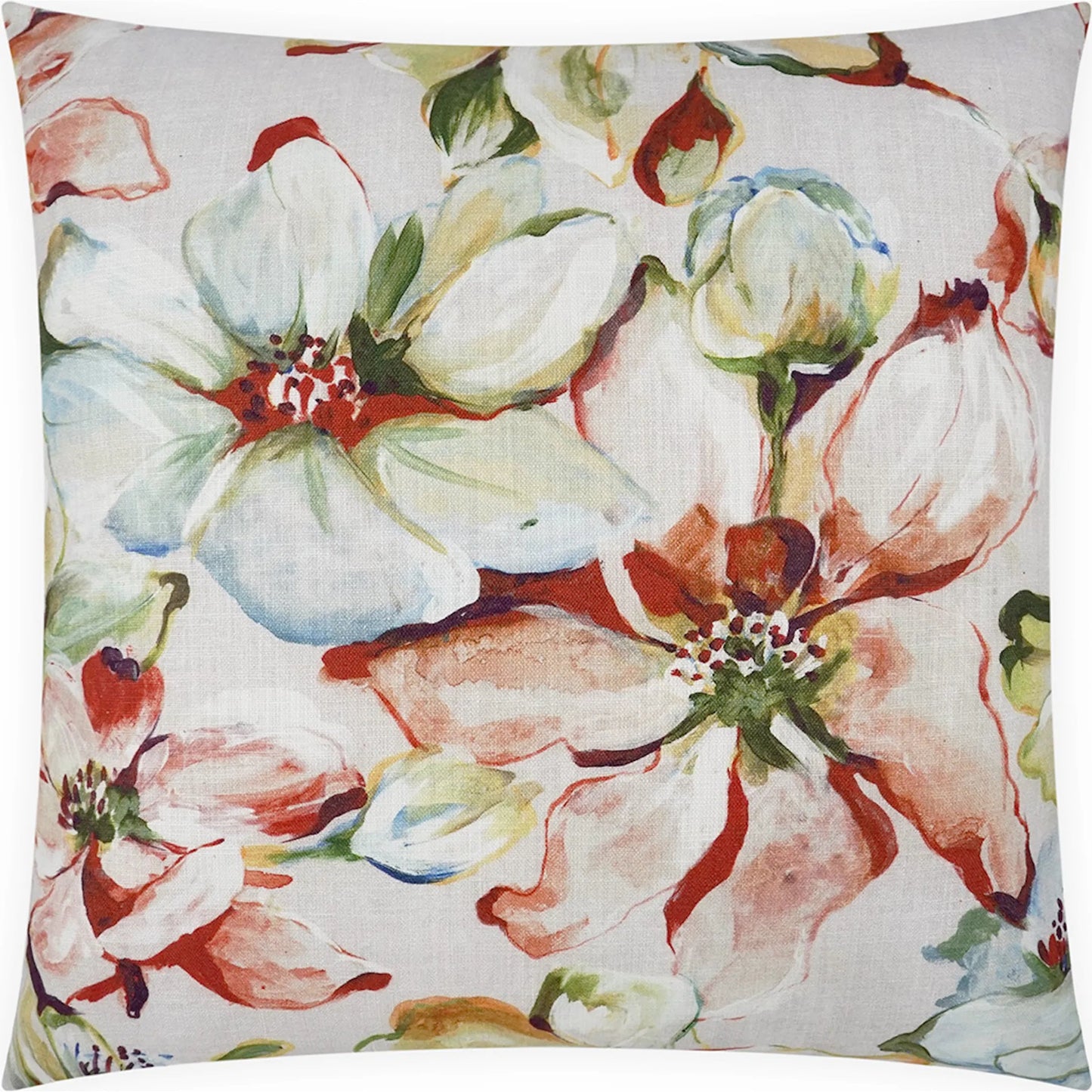 001 SI-2380679 | Primary Silo | Blooming Pillow by DV Kap Home in multi. Made from 100% cotton in a eclectic & global style.
