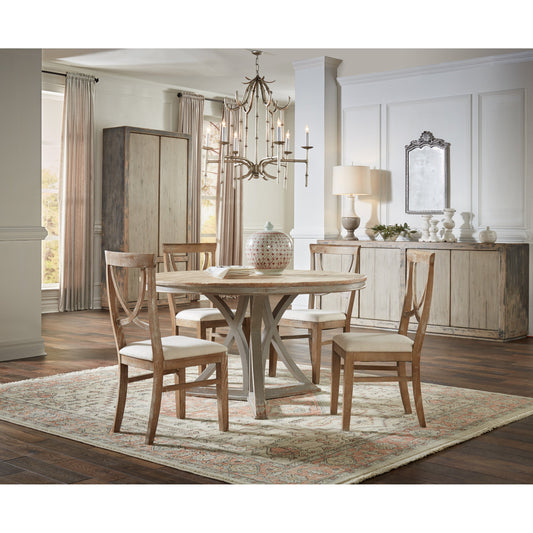 St Martin Sideboard by Sarreid Ltd. in gray and soft grey 2 removable shelves. Made from pine in a cottage & farmhouse style.