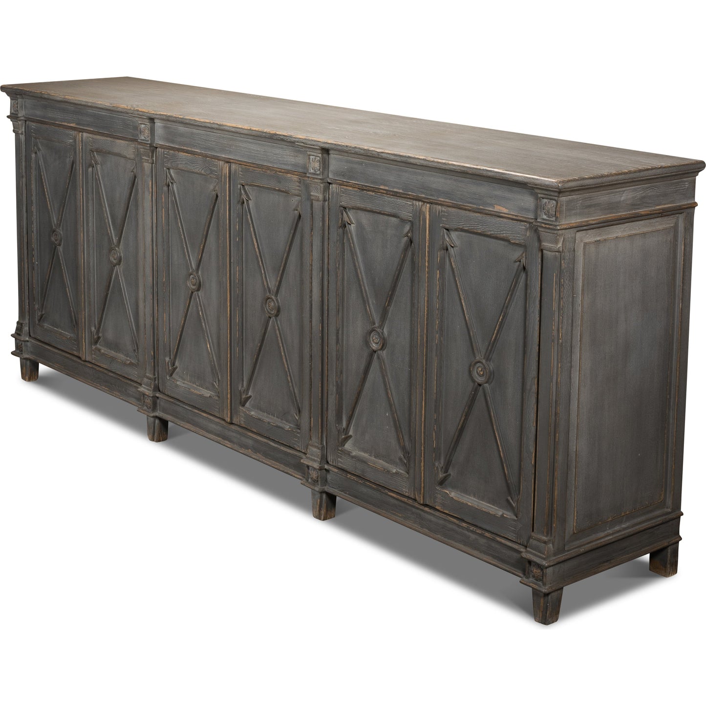 008 SR-857871 | Primary Silo | Marksman Cabinet II by Sarreid Ltd. in 3 removable shelves. Made from unique in a traditional style.