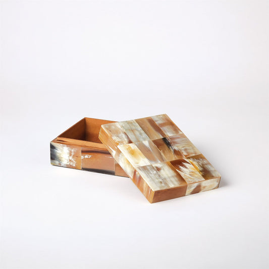 Sierra Horn Box by Global Views in natural. Made from unique in a eclectic & global style.