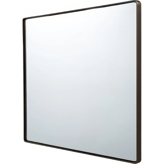 001 SI-2536996 | Primary Silo | Kye Rectangular Rounded Wall Mirror by Varaluz in bronze, brown. Made from steel in a unique style.