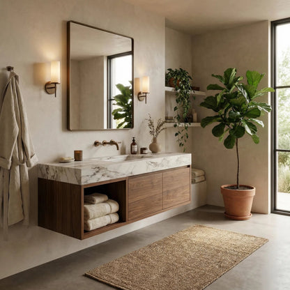 Kye Rectangular Rounded Wall Mirror by Varaluz in bronze, brown. Made from steel in a unique style.