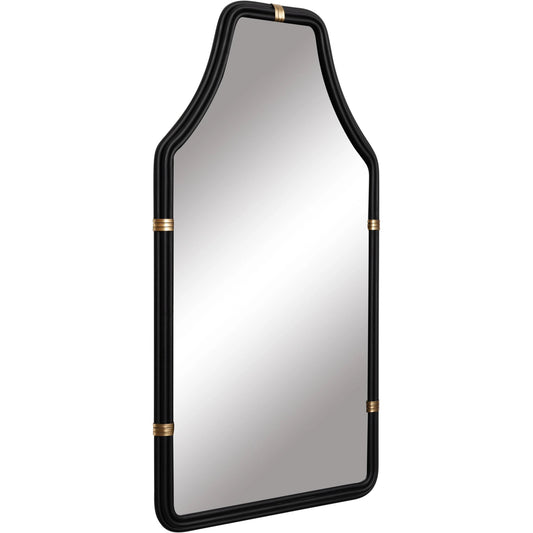 Federal Case Wall Mirror by Varaluz in matte black/french gold. Made from unique in a modern style.