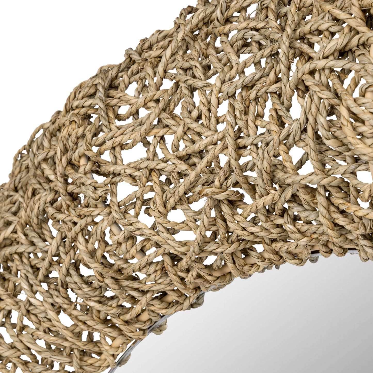 003 SI-2332155 | Closeup | Tangled Wall Mirror by Varaluz in natural rope. Made from unique in a modern style.
