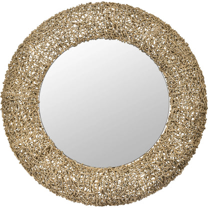 Tangled Wall Mirror by Varaluz in natural rope. Made from unique in a modern style.