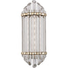 Aged Brass / Beveled K9 Center Crystal Rod