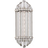 Polished Nickel / Beveled K9 Center Crystal Rod