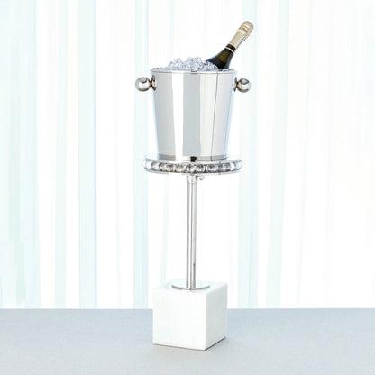 Margot Champagne Bucket by Global Views. Made from brass, stainless steel in a transitional style.