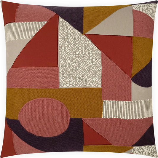 Izzy Pillow by DV Kap Home in blush. Made from 53% cotton, 47% linen in a unique style.