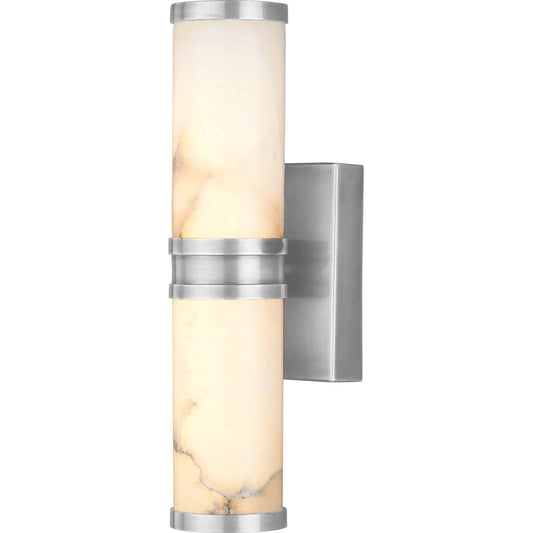 Brenham Wall Sconce by Currey and Company. Made from alabaster, brass in a modern style.