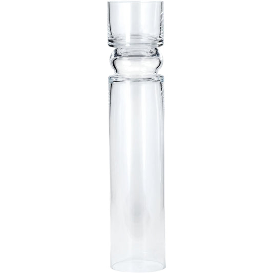 Flip Flop Candleholder Vase by Global Views. Made from glass in a transitional style.