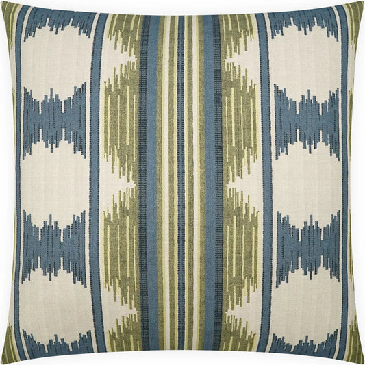 Rockland Pillow by DV Kap Home in blue, green. Made from 100% cotton in a unique style.
