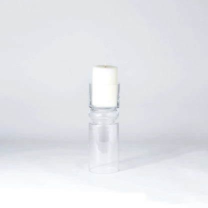 Flip Flop Candleholder Vase by Global Views. Made from glass in a transitional style.