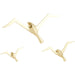 Flock Wall Decor by Global Views. Made from brass in a coastal style.