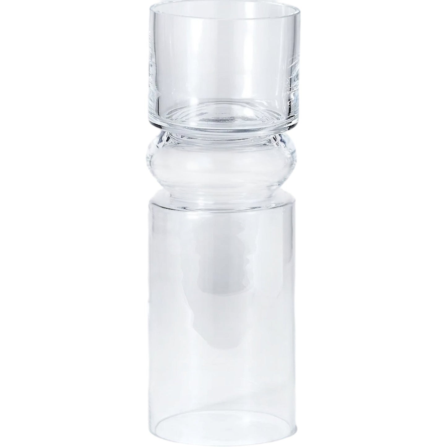 003 SR-701225 | Primary Silo | Flip Flop Candleholder Vase by Global Views. Made from glass in a transitional style.