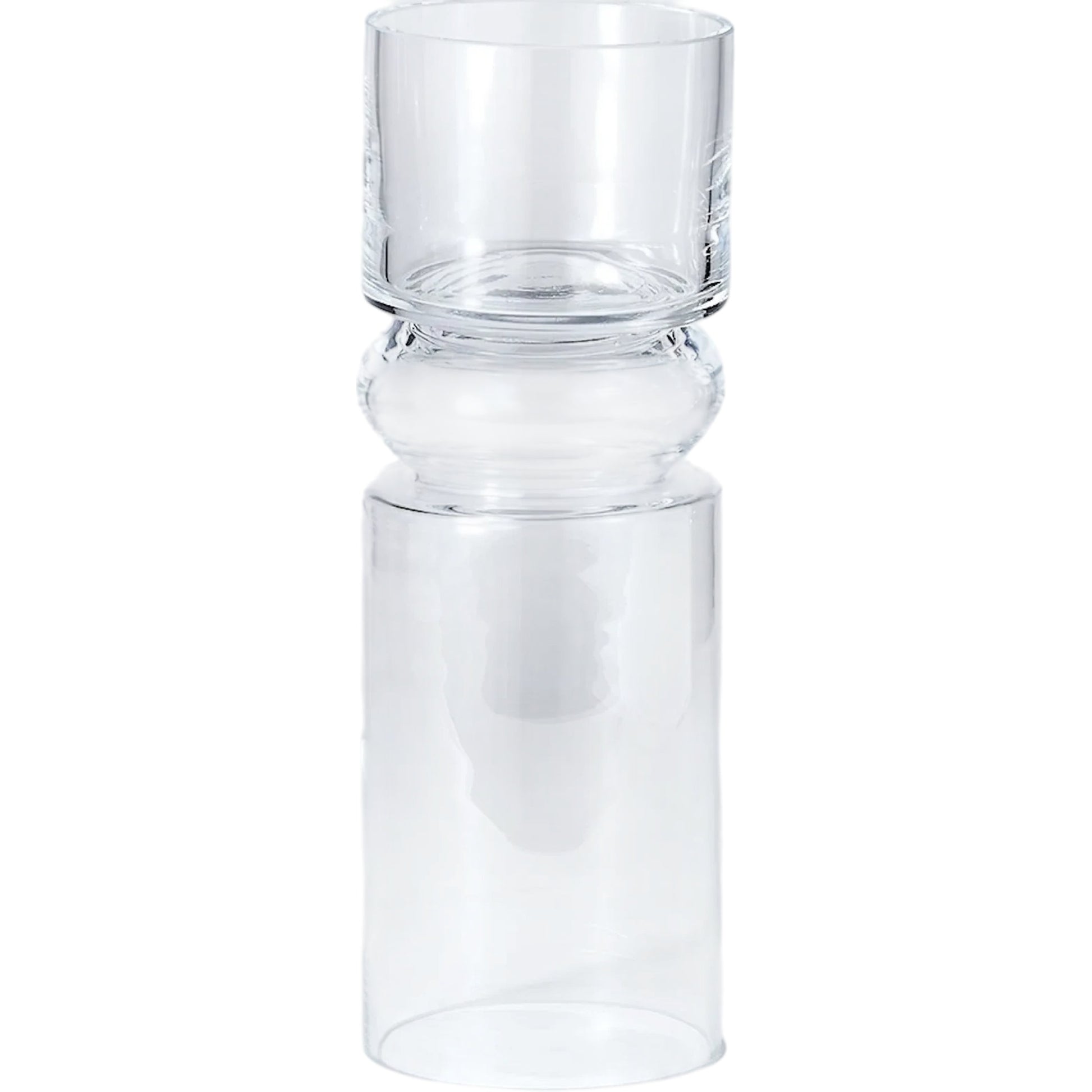 Flip Flop Candleholder Vase by Global Views. Made from glass in a transitional style.
