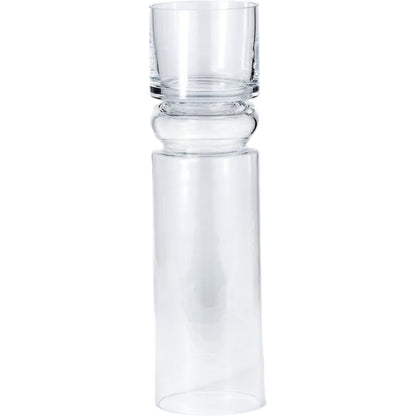 Flip Flop Candleholder Vase by Global Views. Made from glass in a transitional style.