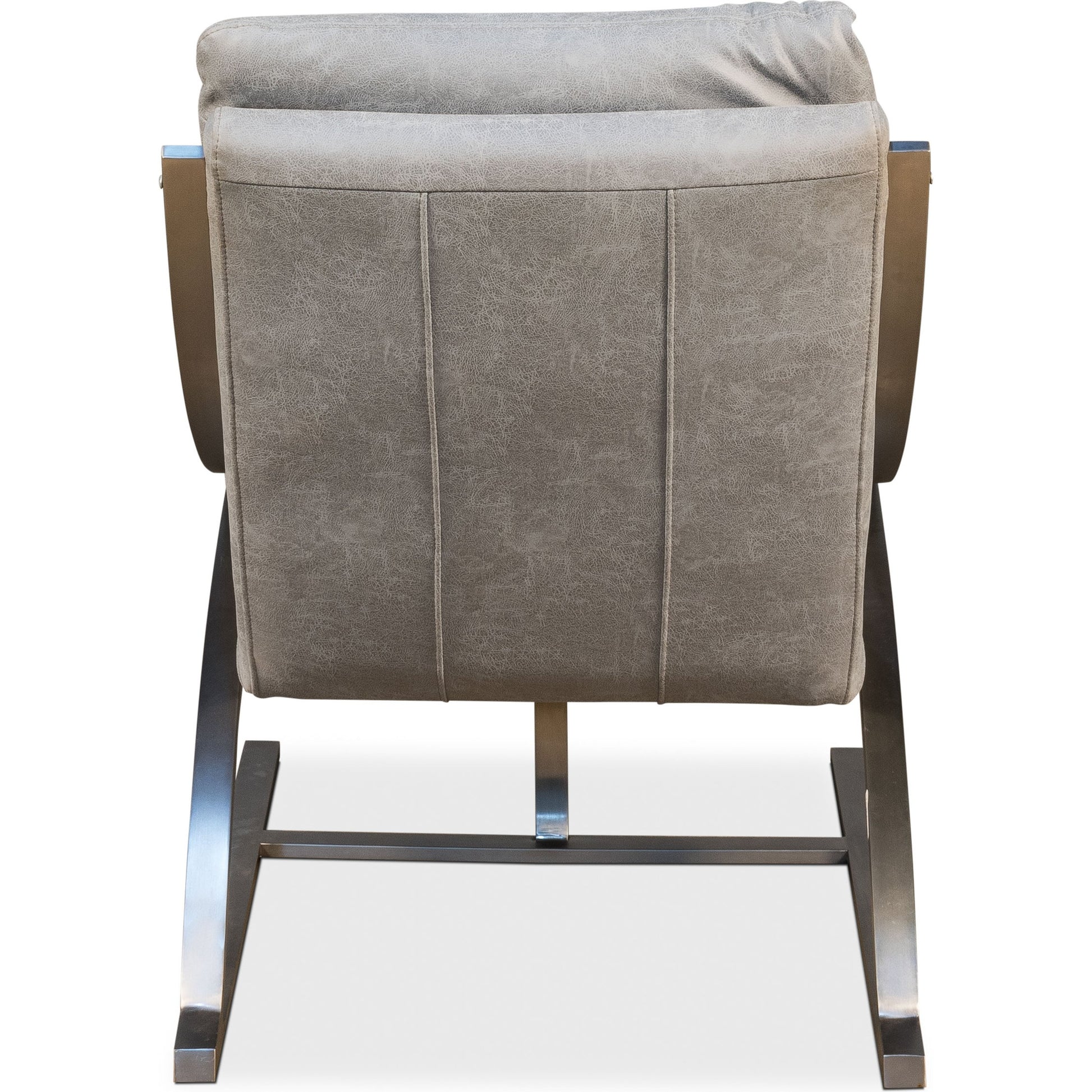 Mc Queen Chair by Sarreid Ltd. in brown and vintage cigar leather. Made from leather in a modern style.