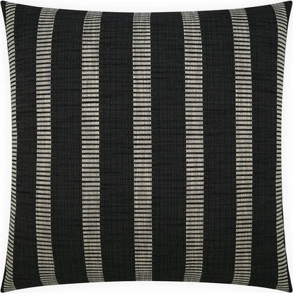 Punch Line Pillow by DV Kap Home in black. Made from 100% polyester in a unique style.