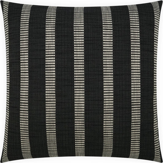 Punch Line Pillow by DV Kap Home in black. Made from 100% polyester in a unique style.