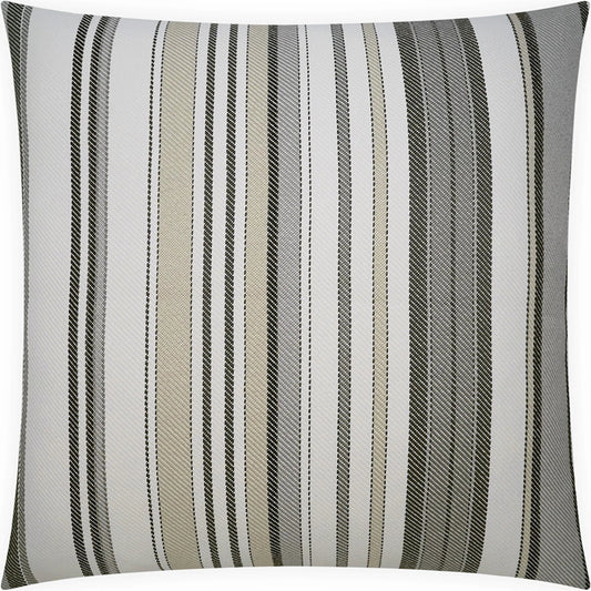 Ellis Pillow by DV Kap Home in grey. Made from 100% olefin in a unique style.