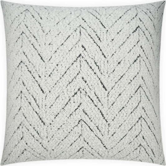 Nifty Pillow by DV Kap Home in white, black. Made from 55% acrylic. 36% cotton, 9% polyester in a unique style.