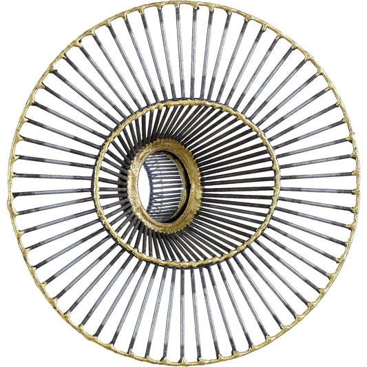 Tilt-A-Wire Mirror by Global Views in bronze, gold. Made from iron, mirror in a eclectic & global style.