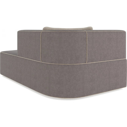 Marbella Chaise by Caracole in lucent bronze metallic paint. Made from unique in a transitional style.