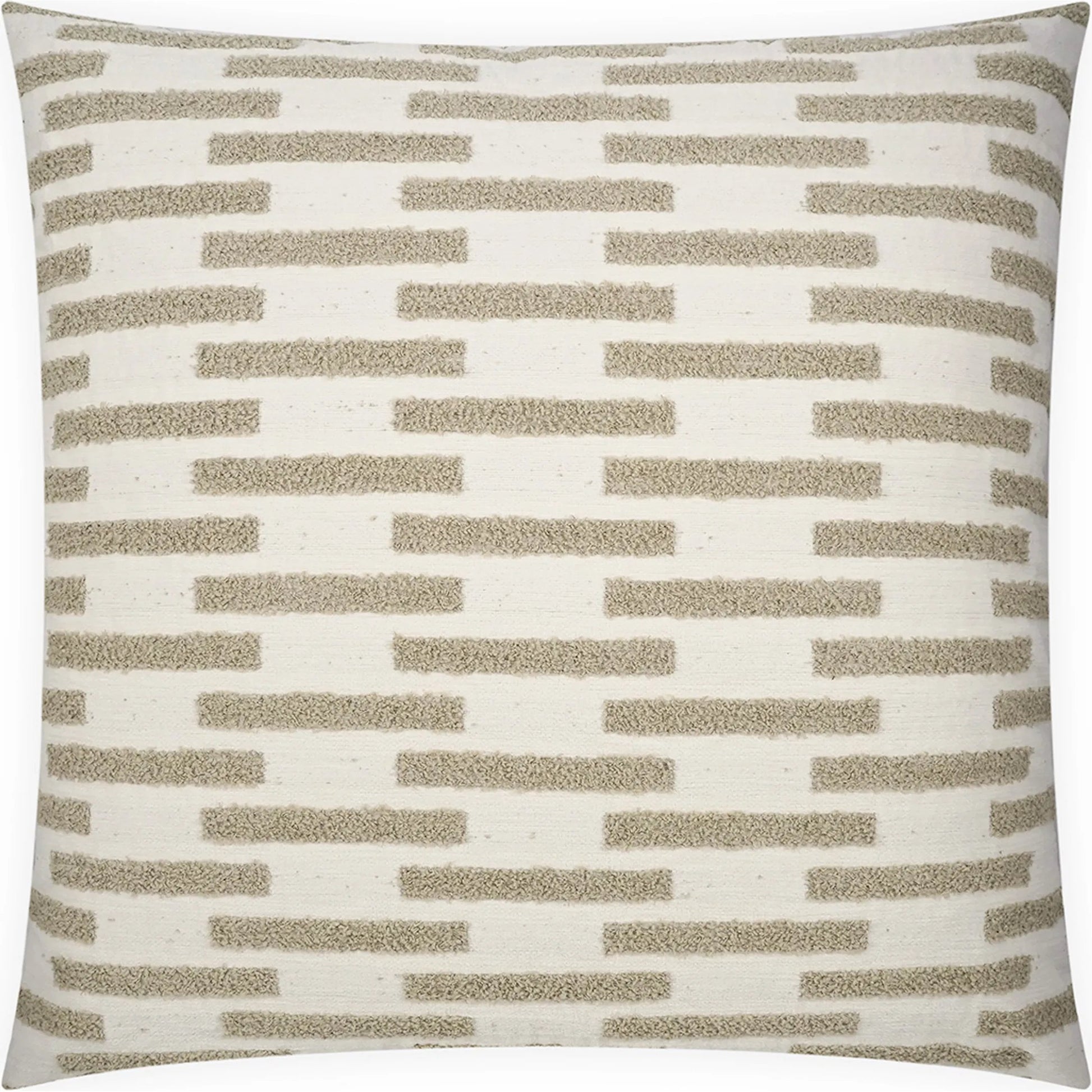 Robie Pillow by DV Kap Home in ivory, taupe. Made from 63.92% polyester, 27.85 rayon, 8.23% polyester in a unique style.
