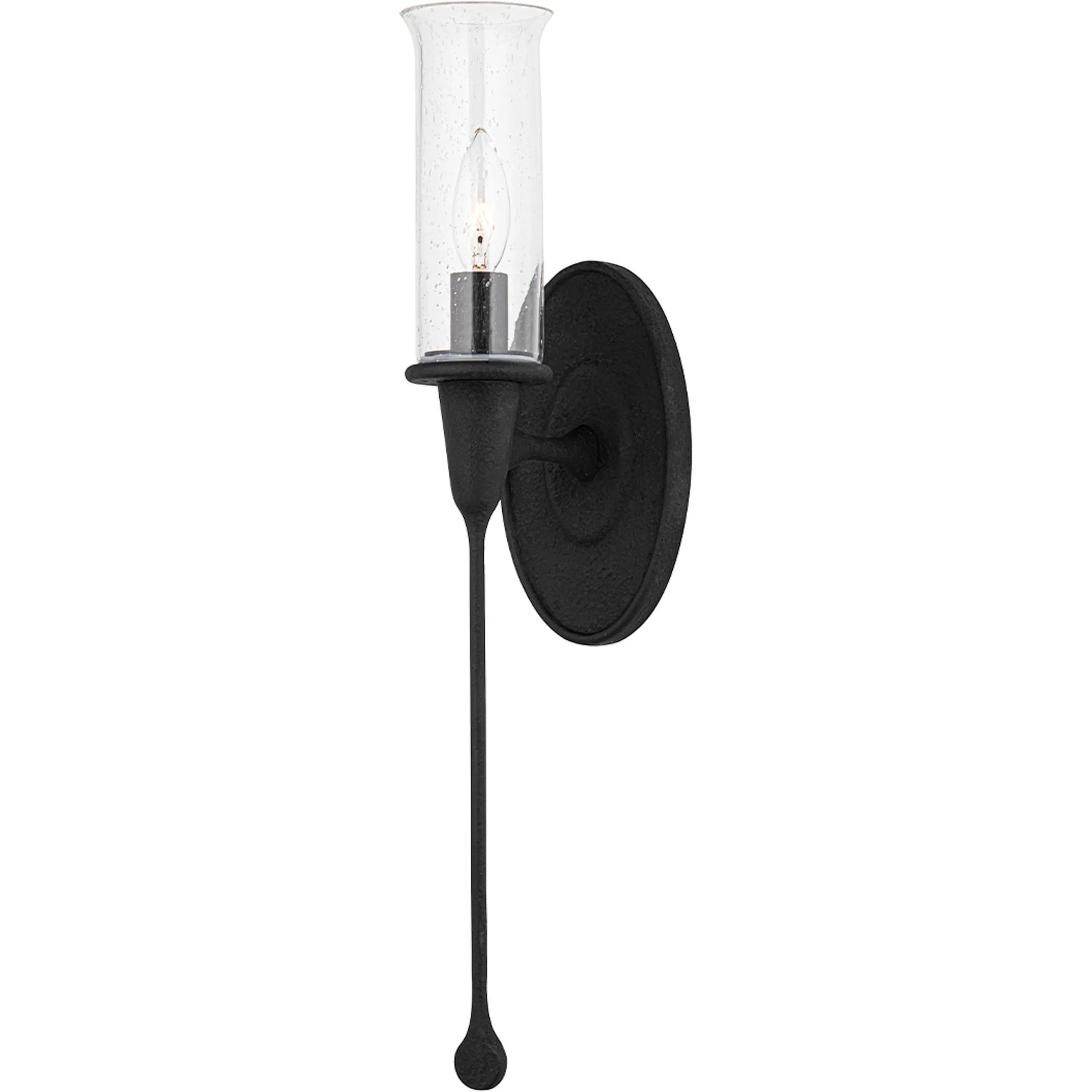 Chisel Wall Sconce by Hudson Valley in black. Made from steel in a modern style.