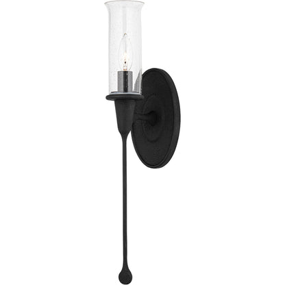 Chisel Wall Sconce by Hudson Valley in black. Made from steel in a modern style.