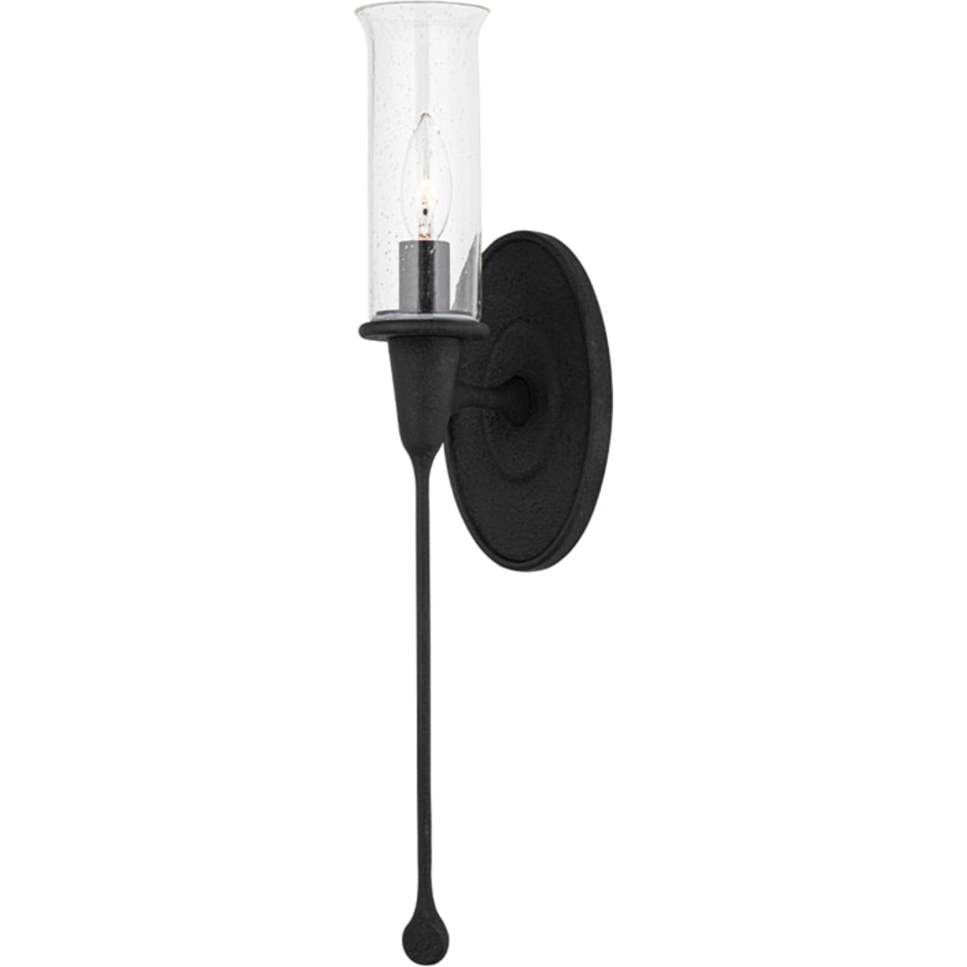 Chisel Wall Sconce by Hudson Valley in black. Made from steel in a modern style.