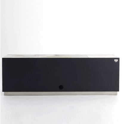 Metro Cabinet by Global Views in antique nickel, brushed nickel. Made from mdf, aluminum, stainless steel, hair on leather, polyester suede in a modern style.