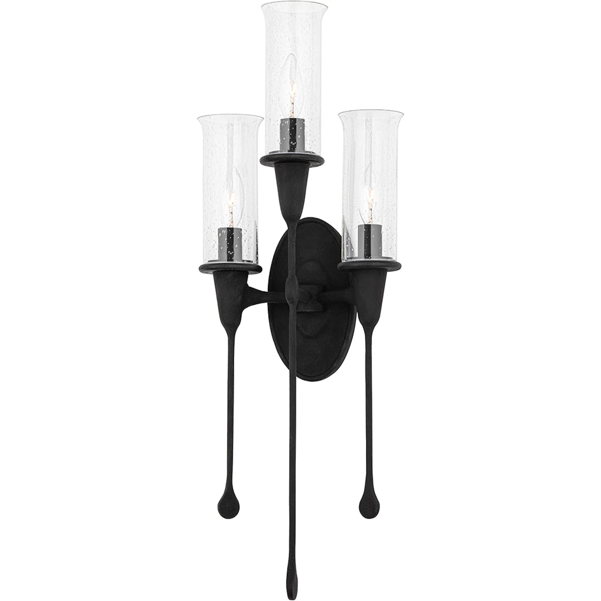 Chisel Wall Sconce by Hudson Valley in black. Made from steel in a modern style.