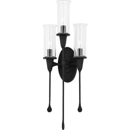Chisel Wall Sconce by Hudson Valley in black. Made from steel in a modern style.