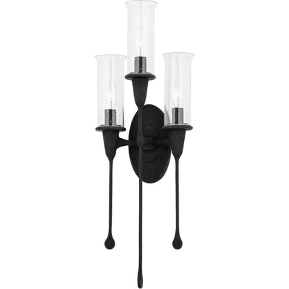 Chisel Wall Sconce by Hudson Valley in black. Made from steel in a modern style.