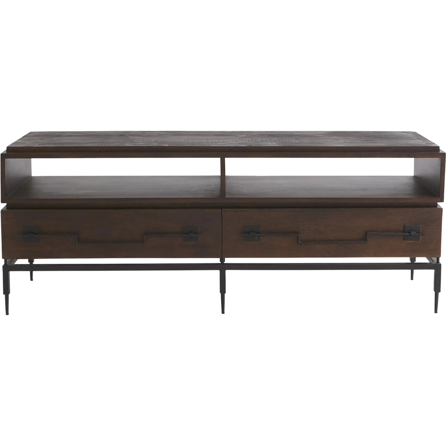 002 SR-702015 | Primary Silo | Scratch Console by Global Views in brown, black powder coat. Made from mango, iron in a rustic style.